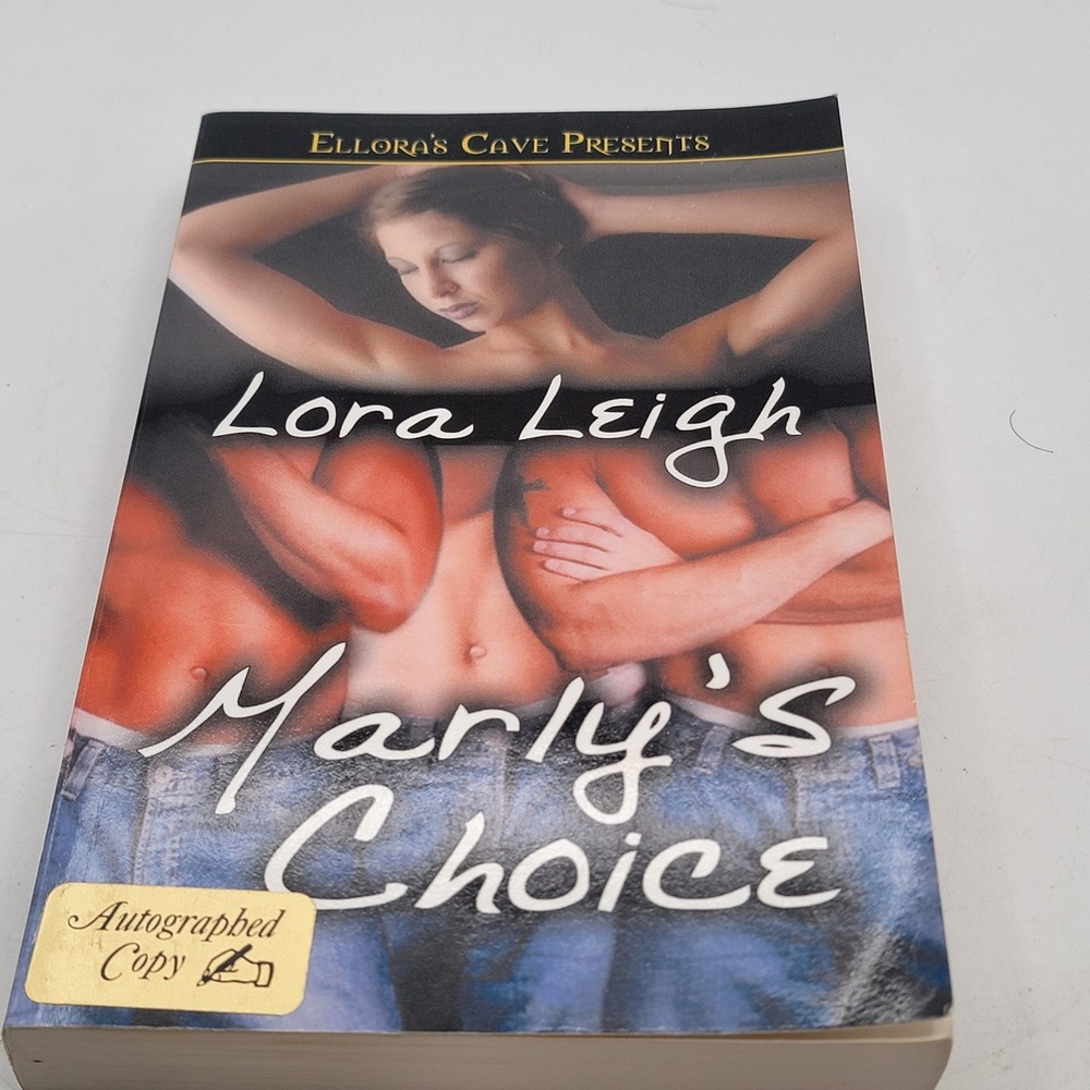 Lora Leigh Marly's Choice Paperback Signed Inscribed Ellora's Cave Excellent